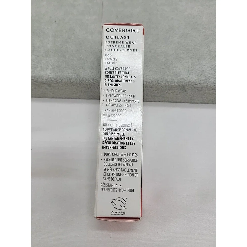 Covergirl Outlast Extreme Wear Concealer 865 Tawny Fauve Full Coverage Makeup